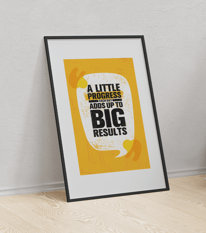 A little progress motivational poster